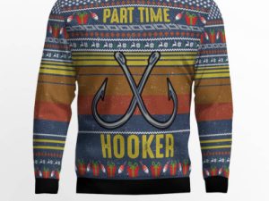 Fishing Part Time Ugly Christmas Sweater - Image 1