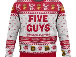 Five Guys Ugly Christmas Sweater - Image 1