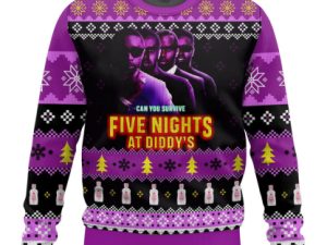 Five Nights At Diddys Ugly Christmas Sweater - Image 1