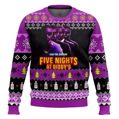 five nights at diddys ugly christmas sweater 1 Five Nights At Diddys Ugly Christmas Sweater - Image 1