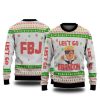 Fjb Lets Go Brandon T Holiday Ugly Christmas Sweater - Image 1