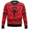 Flamels Cross X Transmutation Circle Fullmetal Alchemist Ugly Christmas Sweater - Image 1