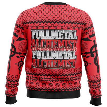 flamels cross x transmutation circle fullmetal alchemist ugly christmas sweater 2 Flamels Cross X Transmutation Circle Fullmetal Alchemist Ugly Christmas Sweater - Image 2