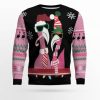 Flamingo Candy Cane Ugly Christmas Sweater - Image 1