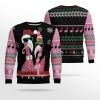 Flamingo Candy Cane Ugly Christmas Sweater - Image 2