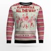 Flamingo Flamingle All The Ways Ugly Christmas Sweater - Image 1