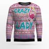 Flamingo Pink Flamingo Lady Ugly Christmas Sweater - Image 1