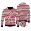 Flamingo Ugly Christmas Sweater For Maen Women Adult - Image 1