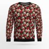 Floral Skull Ugly Christmas Sweater - Image 1