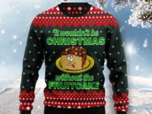 Food Cake Ugly Christmas Sweater 3D Printed Best Gift For Xmas - Image 1