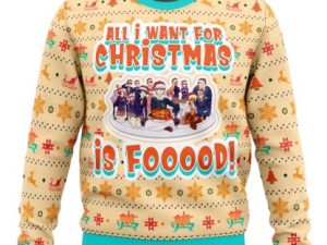 Food Wars Culinary Academy Ugly Christmas Sweater - Image 1