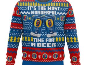 Fosters Uk Beer Ugly Christmas Sweater - Image 1
