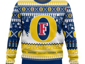 Fosters United Kingdom Beer Ugly Christmas Sweater - Image 1