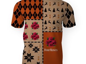 Four Roses Merry Christmas And -3D Unisex T-Shirt - Image 1