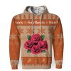Four Roses Merry Christmas Unisex Gift Fan-3D Unisex Hoodie - Image 1