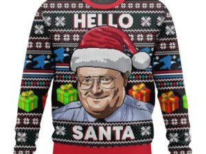 Frank Reynolds Hello Santa Ugly Christmas Sweater - Image 1