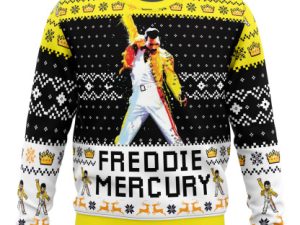 Freddie Mercury Queen Ugly Christmas Sweater - Image 1