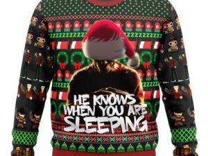 Freddy Krueger A Nightmare On Elm Street Ugly Christmas Sweater - Image 1