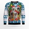 French Bulldog Greeting Ugly Christmas Sweater - Image 1