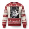 Funny Christmas Cat Selfie With Santa Ugly Christmas Sweater - Image 1