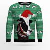 Funny Cow Ugly Christmas Sweater - Image 1