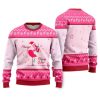 Funny Flamingo Playing Guitar Ugly Christmas Sweater - Image 1