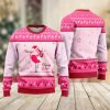 Funny Flamingo Playing Guitar Ugly Christmas Sweater - Image 2