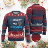 Funny Jewish Hanukkah Ugly Christmas Sweater Nice Naughty Jewish Menorah - Image 1