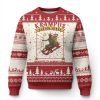 Funny Krampus Sleigh Rides Ugly Christmas Sweater Naughty List Members Only - Image 1