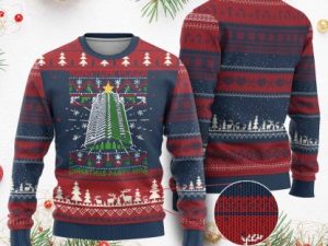 Funny Nakatomi Plaza Ugly Christmas Sweater Xmas Party 1988 - Image 1