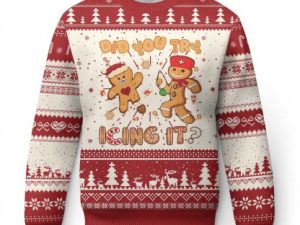 Funny Nurse Ugly Christmas Sweater Did You Try Icing It Gingerbread Man Holiday Gift - Image 1