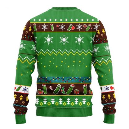 funny pickle rick and morty ugly christmas sweater 2 Funny Pickle Rick And Morty Ugly Christmas Sweater - Image 2