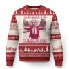 Funny Pink T Xmas Ugly Christmas Sweater Ill Be Home For Christmas White House - Image 1