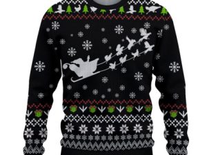 Funny Rooster Ugly Christmas Sweater - Image 1