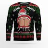 Funny Silent Butt Deadly Santa Ugly Christmas Sweater - Image 1