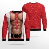 Funny Six Pack Muscle Ugly Christmas Sweater - Image 2