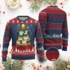 Funny Sushi Christmas Tree Ugly Christmas Sweater Cute Japanese Xmas - Image 1