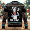 Funny Swedish Chef Vert Der Ferk Ugly Christmas Sweater Holiday Gift - Image 1