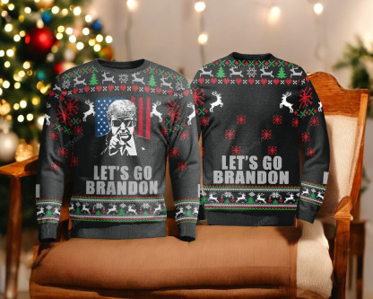 funny t lets go brandon fjb ugly christmas sweater unisex 2 Funny T Lets Go Brandon Fjb Ugly Christmas Sweater Unisex - Image 2