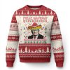 Funny T Ugly Christmas Sweater Feliz Navidad Mexican Sombrero Santa - Image 1