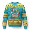 Funny Tropical Xmas Nurse Squad Ugly Christmas Sweater - Image 1