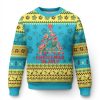 Funny Tropical Xmas Ugly Christmas Sweater Watermelon Summer Christmas Tree - Image 1
