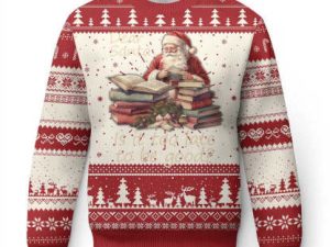 Funny Ugly Christmas Sweater Dear Santa Is It Too Late To Be Good - Image 1