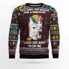 Funny Unicorn Ugly Christmas Sweater - Image 1