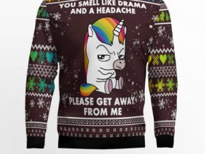 Funny Unicorn Ugly Christmas Sweater - Image 1