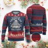 Funny Xmas Fishing Ugly Christmas Sweater All I Want For Christmas Is A Big Fish Santa - Image 1
