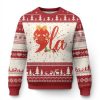 Funny Xmas Kamala Ugly Christmas Sweater Comma La Harris Bauble - Image 1