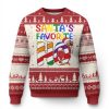 Funny Xmas Lgbt Ugly Christmas Sweater Santas Favorite Ho Rainbow - Image 1