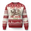 Funny Xmas Raccoon Ugly Christmas Sweater Sorry Santa Ive Been Feral Reindeer - Image 1