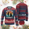 Funny Xmas Ugly Christmas Sweater Dont Be Naughty Dog Peeing Christmas Tree - Image 1
